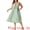 Green, variant on DARING DIVA Plus Size Cute Bow Flowy Back Smocked Midi Cami Dress 1X Green
