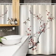 thumbnail image 2 of Grey and Yellow Shower Curtain Grunge Street Art Painting Brush Print Ombre Design Fabric Home Accessories for Simple and Modern Bathroom Decor Set with 12 Hooks 60" W x 72" L Dimgray Yellow, 2 of 3