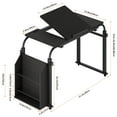 thumbnail image 6 of Mohsoe Medical & Office Dual-Use Table, Carbon Steel & Plate, Height/Width Adjustable for Drafting/Care Black L, 6 of 8