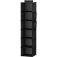 thumbnail image 4 of YOUDENOVA Hanging Closet Organizer, 6-Shelf Cloth Hanging Storage with Side Pockets,Black, 4 of 9