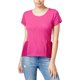 thumbnail image 1 of maison Jules - Camiseta básica con peplum de encaje para mujer, rosa, XS, 1 of 5