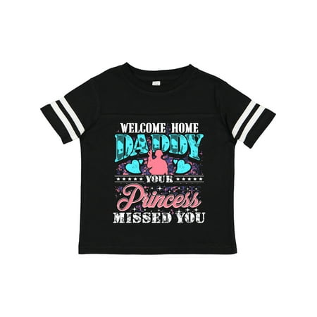 

Inktastic Military Daughter Welcome Home Daddy Gift Toddler Toddler Girl T-Shirt