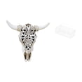thumbnail image 1 of Escultura Colgante De Pared Con Cabeza De Toro Tribal, Adorno Para Oficina, Casa De Campo, Dormitorio, Cabeza De Vaca, Decoración De Pared, Arte Artesanal Para Colgar En La Pared., 1 of 8