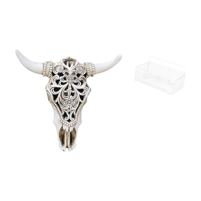 Escultura Colgante De Pared Con Cabeza De Toro Tribal, Adorno Para Oficina, Casa De Campo, Dormitorio, Cabeza De Vaca, Decoración De Pared, Arte Artesanal Para Colgar En La Pared.