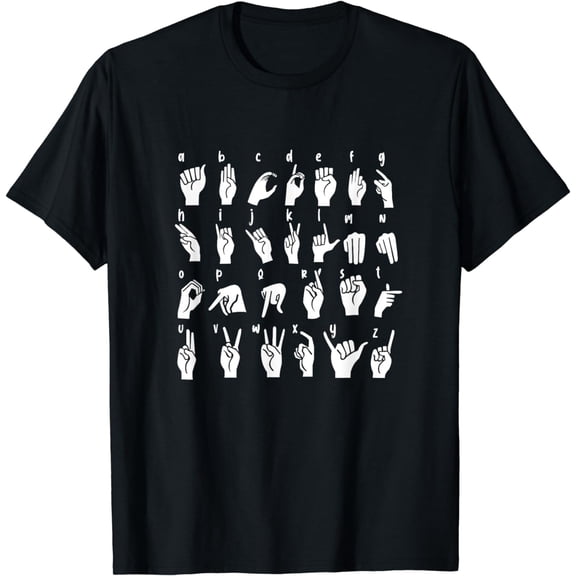 ASL Hand Alphabet American Sign Language T-Shirt