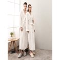 thumbnail image 2 of Gifts for Women Robes for Women Fuzzy House Coat Oversized Kimono Women's Sleepwear Spa Womens Bathrobe White, 2 of 5