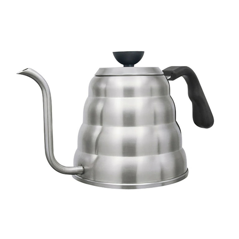 1L/1.2L Stainless Steel Gooseneck Hand Drip Pour Over Coffee Pot