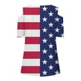 thumbnail image 5 of IROINNID 4th of July T-Shirt For Women Summer Casual Strapless Blouse Top V-Neck Women Tops Independence Day, 5 of 5