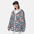 thumbnail image 4 of Picia Popcorn Women's Men's UPF 50+ Sun Protection Hoodie Shirt Long Sleeve SPF Fishing Outdoor UV Hiking Lightweight Shirts-Large, 4 of 9