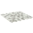 thumbnail image 5 of The Tile Life Eterna Hex 1" x 1" Dove Glass Mosaic Floor and Wall Tile 1 Piece, 5 of 14