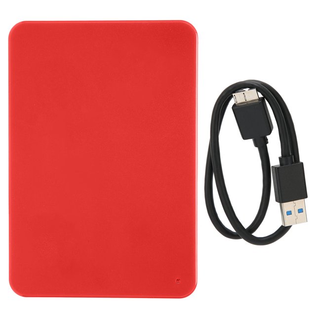 External Hard Drive Portable Hard Drive Portable Memory External Hard Drive HDD USB 3.0 Plug And Play Mobile Hard Disk Drive For Many DevicesRed 320GB