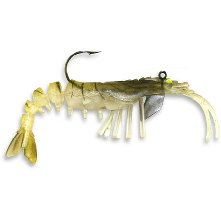 Egret E-VS40-08 Vudu Shrimp Gold 4 Soft Plastic Fishing Sinkbait Saltwater Lure