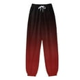 thumbnail image 2 of Summer Saving Clearance AXXD Womens Sweat Pants Wine Fall High Waist Workout Casual Loose Sports Sweatpants Ankle Banded Trousers Gradient Pants Valentine's Day, 2 of 3
