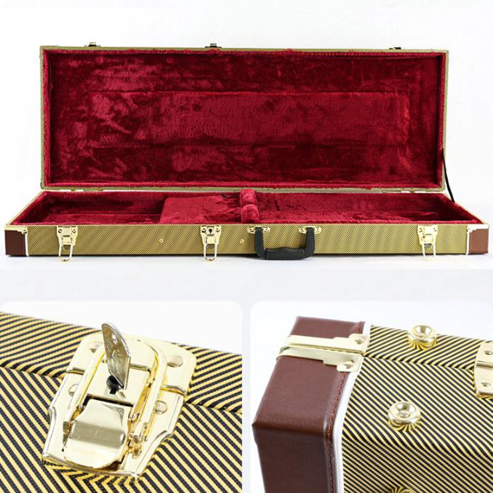Dualoai Electric Guitar Case Dustproof Safeguarding Instrument Box Sturdy Hard Shell