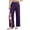 Dark Purple #10, variant on Tear Away Pant Women Adaptive Elastic Waist Pants 2026 Full Open Post Surgery Pants Open Bottom Breakaway Side Split Trousers with Pockets L