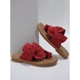 thumbnail image 2 of Women Bow Decor Thong Sandals, Fashion Khaki Toe Post Sandals For Summer, 2 of 4