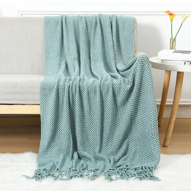 Mantas Cálidas para Invierno Manta de Punto de Cuatro Estaciones Manta Ligera Manta Cálida Y Transpirable Se Puede Usar para Picnics O Mantas de Cubierta Al Aire Libre / Interior Manta de Picnic Grand