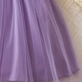 thumbnail image 6 of Zanarzt Kids Dress Toddler Girls Tulle Summer Sleeveless Baby Girls Tutu Princess Party Casual Dress Purple,5-6 Years, 6 of 8