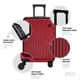 thumbnail image 6 of iFLY Quantum 3-Piece Expandable Hardside Spinner Luggage Set , 20" Carry-on, 24 and 28" Checked Luggage, Burgundy, 6 of 11