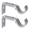 thumbnail image 3 of 2 Pcs Adjustable Wall Bracket Curtain Rod Bracket Curtain Rod Bracket, 3 of 5
