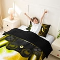 thumbnail image 4 of meiyoeat Neon Lightning Gaming Twin Bedding for Boys Girls, Electric Gamer Duvet Cover Set, Yellow Green, Black Reversible2 Pieces, 1 Duvet Cover and 1 Pillowcase, 4 of 7