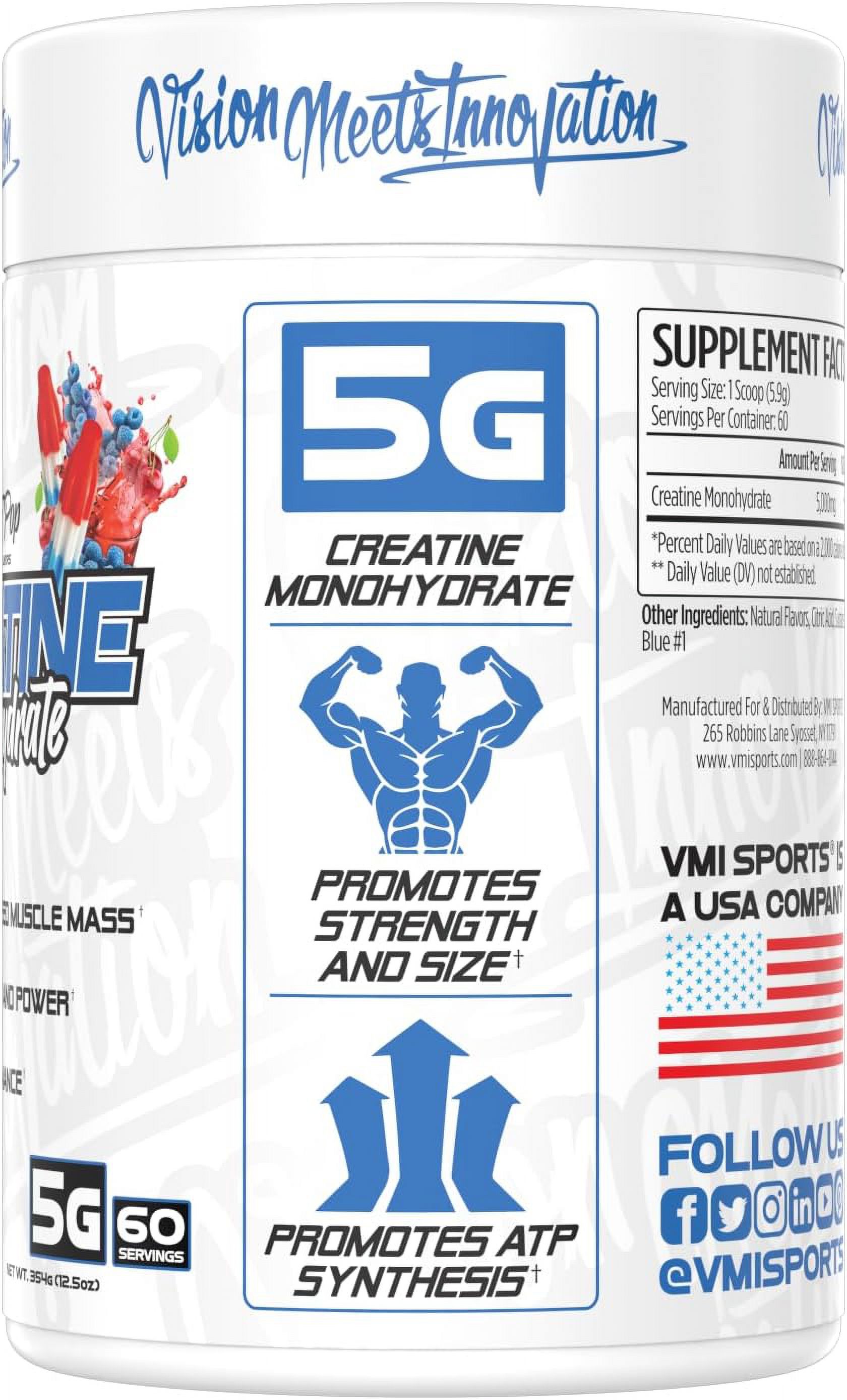 Creatine Monohydrate Patriot pop 60 serving