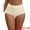 Beige, variant on Unique Bargains Women's High Waist Tummy Control Elastic Waistband Boyshorts S Black