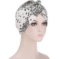 thumbnail image 3 of GFDYREE Turban en Coton pour Femmes Bonnet de Chimiothérapie contre le Cancer Bonnet de Perte de Cheveux, 3 of 7