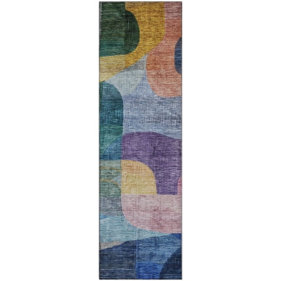 Dalyn Rugs Premium Machine Washable Mayfield AMF1115 Blue 2'3" x 7'6" Runner Rug