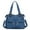 Dark Blue, variant on LIJCC Women New Large Capacity Waterproof Multi Pocket Shoulder Bag Large Crossbody Bag Multi-Pocket Fashion Nylon Bags Tote Bag Handle Satchel