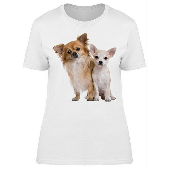 Two Baby Chihuahuas T-Shirt Women -Image by Shutterstock, Female Small