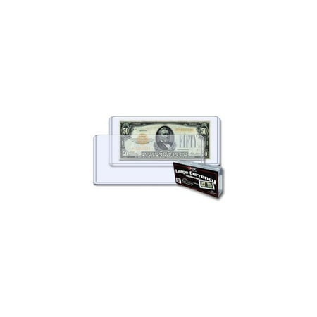 BCW Currency Topload Holder - Large Bill
