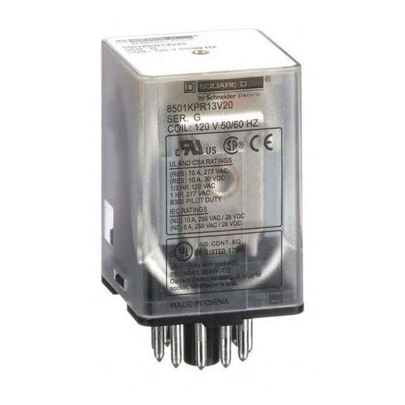 Schneider Electric GeneralPurpose Relay,120VAC, 10A, 11Pins 8501KPR13V20