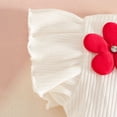 thumbnail image 6 of Amidoa Girls Summer 2 Piece Outfits Cute Sleeveless Tops Tops and Casual Skirt Kids Clothing Set Red Size 3T Red Size 3T, 6 of 9