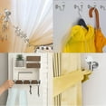 thumbnail image 4 of Juego de 4 ganchos de varilla de cristal acrílico YONGSHENG para colgar en la pared Plata, 4 of 5