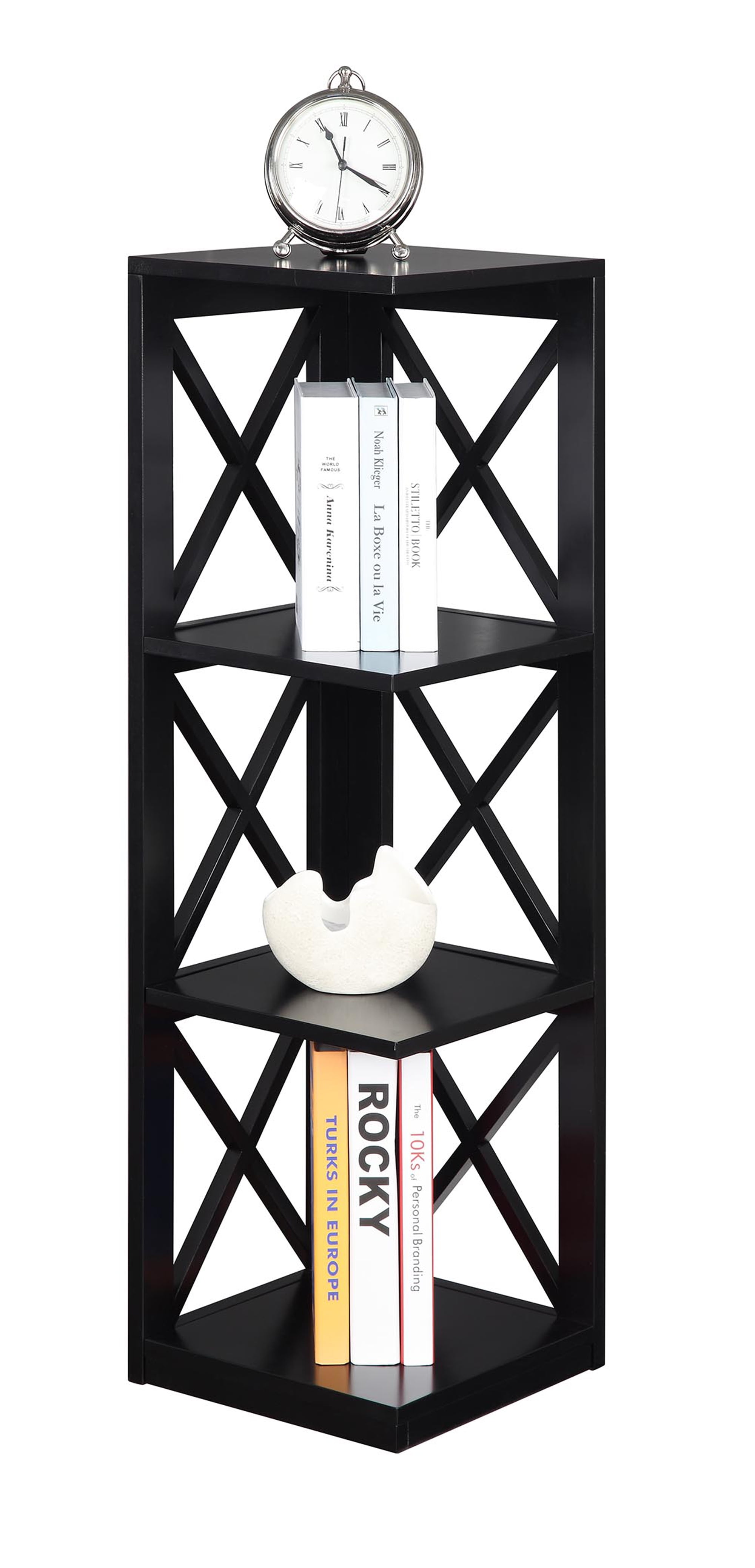 Convenience concepts oxford 3 2024 tier corner bookcase