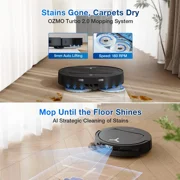 ECOVACS DEEBOT T50 PRO Omni Robot Vacuum and Mop, 3.19” Ultra-Slim, 15,000Pa Suction