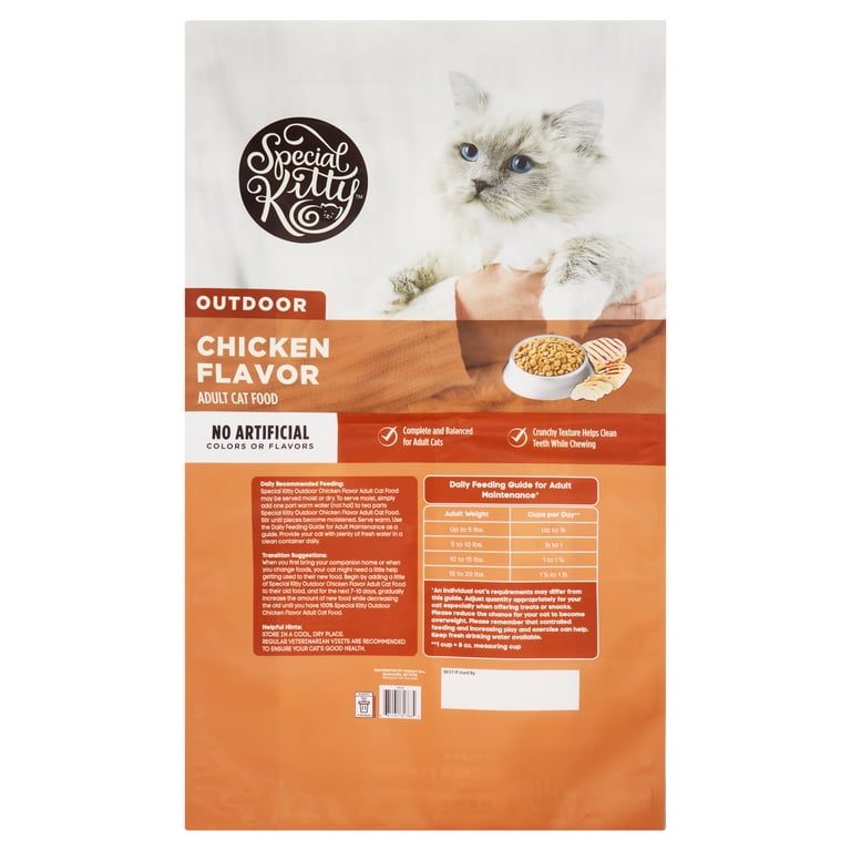 Outdoor Formula Dry Cat Food With Chicken, 44 lbs photo 8