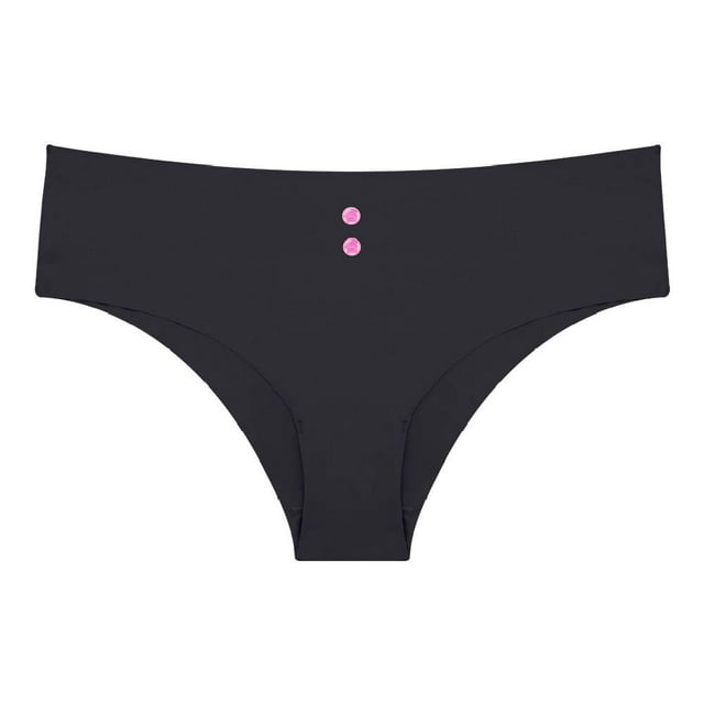 Bikini Fruit Of The Loom para Mujer, Negro Liso Talla M