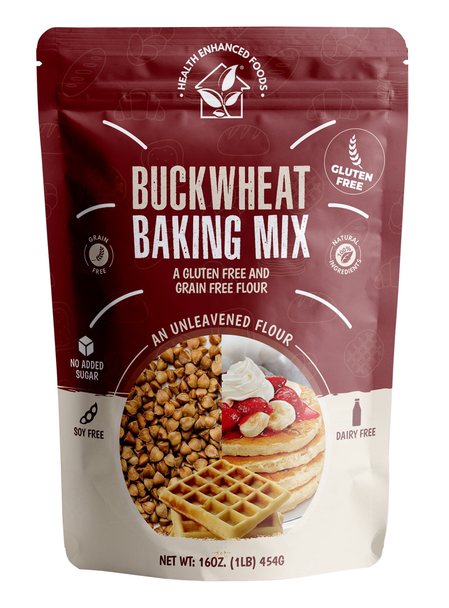 GlutenFree Buckwheat Baking Mix (2 Packs 16.oz/454g) Gluten Free