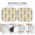 thumbnail image 5 of Picia Snake And Floral 2 Piece Car Windshield Sun Shade Foldable | Foldable Sun Shield for Front Window Blocks UV Rays and Keeps Your Vehicle Cool-Large, 5 of 7