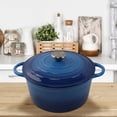 thumbnail image 4 of SIYTUAU Enameled Cast Iron Dutch Oven Heavy Duty For Stewing Baking Bread All Stovetops 8 Inch, 4 of 7