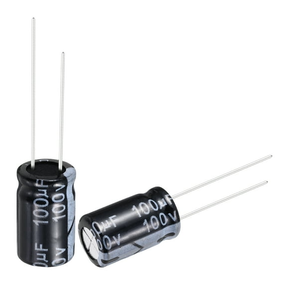 100uF 100V Capacitor, Aluminum Electrolytic Capacitors 105C High Temp 10pcs