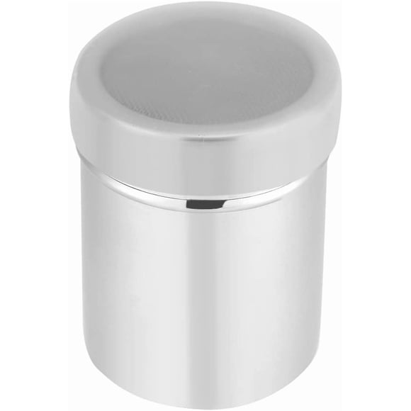 ANKROYU Plumeau pour Sucre en Poudre, Trempe Fine en Acier Inoxydable, Shaker à Cannelle avec Couvercle pour Cuisson de Cannelle, Farine, Sel, Poivre (Arroseur à Poudre)