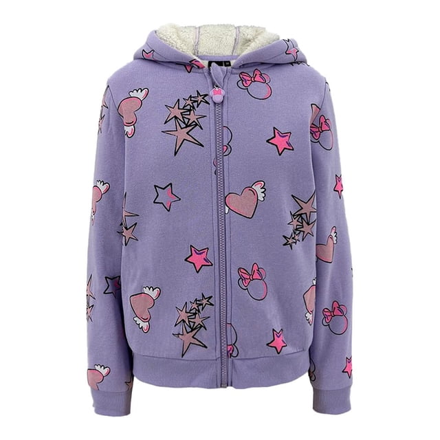 Sudadera Minnie Mouse Para Niña Talla 12 Color Lila