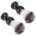thumbnail image 2 of 2 piezas de cepillo de barba de nailon sintético portátil para hombres, cepillo de afeitar para limpieza facial, herramienta de aseo, 2 of 10