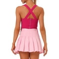 thumbnail image 3 of INSPIRE CHIC Women's Sleeveless Bustier Corset Lace-up Clubwear Party Crop Top S Hot Pink, 3 of 6