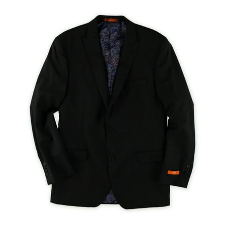 Tallia Mens Pinstripe Two Button Blazer Jacket