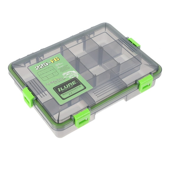 2 Pcs Portable Fish Tackle Storage Fishing Organizer Waterproof Accessories