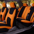 thumbnail image 3 of FH Group Car Seat Covers Light & Breezy Flat Cloth, Full Set w/ Trimmable Vinyl Floor Mats, 3 of 11